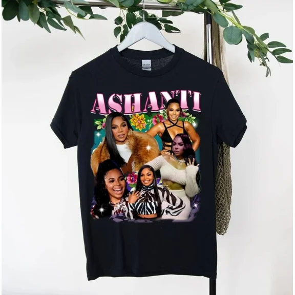 RARE Ashanti T-Shirt Highlighting R&B Artist from Early 2000s Unisex T-Shirt