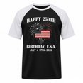 thumbnail image 4 of SIYUDAN Kids USA 250th Anniversary Shirt Short Sleeve Shirt 4Th of July Celebration Tee Baseball Tops 6-7 Years Tshirt Boys, 4 of 5