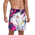 thumbnail image 2 of Naloa Colorful Bulldog Men's Short Pajama Pants, Pj Shorts, Lounge Comfort Shorts-Medium, 2 of 6