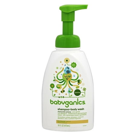 BabyGanics - Foaming Shampoo + Body Wash Chamomile Verbena - 16 oz.(pack of 1)