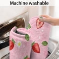 thumbnail image 5 of Strawberry Plants Fruit Flower Leaf Bathroom Rugs Mat,Non Slip Microfiber Bathroom Rug,Rubber Backing,Soft Bathroom Mats for Bathroom Floor,Tub and Shower,17x27in(43x68cm), 5 of 5