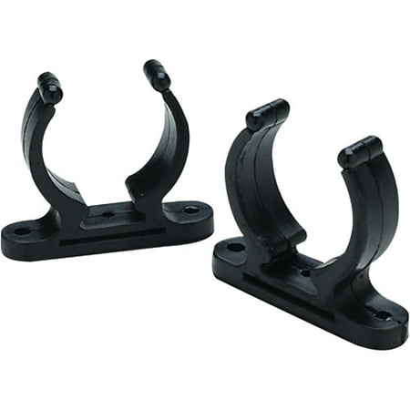 1 Boat Hook - Seachoice Black Nylon Boat Hook Clips, 2pk
