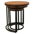 thumbnail image 2 of Rane Nesting 3-Table Set in Copper Metal-Cladded Round Top, 2 of 6