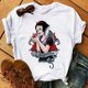 thumbnail image 1 of Nuevas camisetas para mujer, moda Punk, camiseta con estampado de princesa, ropa de calle de manga corta, camiseta Kawaii de Disney, camisetas para mujer, 1 of 1