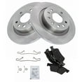 thumbnail image 2 of TRQ Rear Brake Pad & Rotor Kit Brake Pads Brake Rotor Semi-Metallic Fits Select 2004-2011 Saab 9-3 2010 9-3X, 2 of 5