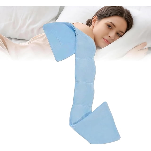 Weighted Sleep Mask–Weighted Eye Mask Designed for Deep Sleep and Eye Fatigue Relief, Offers Light-Blocking Comfort with Soft,This Double-Sided Fabric. Suitable for Napping and Overnight.