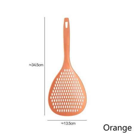 

Large Strainer Colander Heat Resistant Long Handle Dumpling Noodles Scoop Skimmer Dumpling Filter Spoon Kitchen Giant Size