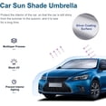 thumbnail image 2 of Parasol para parabrisas de coche, protección contra rayos UV y calor, parasol, reflector plegable, protector de paraguas, 2 of 5