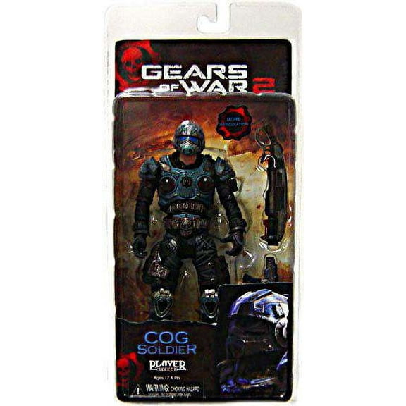 NECA Gears of War Series 5 COG Soldier Action Figure (Shotgun & Lancer)