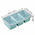 thumbnail image 2 of Compartment Lunch Box with Lid, Fresh-Keeping Food Storage Container for Freezer and Meal Prep, Reusable Green Bento Style Box for Work, , Picnic and Valentines Day Gifts, 1pc Gray, 2 of 5