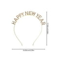 thumbnail image 2 of 2PCS Delicate Letter Rhinestone Headbands Decorative HAPPY NEW YEAR Hair Hoops, 2 of 9