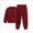 A40-Wine, variant on Girls Fleece Sweatshirt Fall And Winter Solid Color Letter Printing Warm Windproof Two Piece Set 5-6 Years Blue