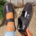 thumbnail image 2 of Xfvqtps Womens Casual Walking Sandals Closed Toe Sandals Hook and Loop Strap Hollow out Breathable Comfortable Shoes, 2 of 9