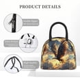 thumbnail image 4 of Disketp Golden Sky Bald Eagle Bolsa Térmica para Almuerzo, Lonchera con Abertura Amplia y Gran Capacidad, Organizador Reutilizable para Mujeres, Hombres y Adultos, 4 of 6