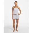 thumbnail image 2 of No Boundaries Cami Top and Bloomer Shorts Sleep Set, 2-Piece, Women's XS-XXL, 2 of 5