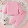 thumbnail image 4 of Ensembles Assortis pour Filles Manches Longues Col Rond Imprimé Chandail en Molleton Décontracté et Pantalon de Jogging 2 Pcs Vêtements Chauds Automne Hiver Taille Garçons 9-12 Mois, 4 of 7