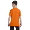 thumbnail image 3 of Hanes Authentic TAGLESS Kid`s Cotton T-Shirt, L, Orange, 3 of 5
