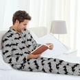 thumbnail image 6 of Goofa Bat for 2-piece Loungewear Set Men’s Sleepwear Set Soft PJs Cozy loungewear Comfy Sleep Set Winter Pajamas-Small, 6 of 7