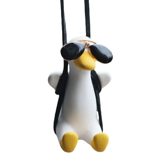 Car Swinging Duck Car Rearview Mirror Pendant Cartoon Car Pendant Creative