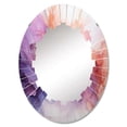 thumbnail image 2 of Designart "Lively Spirals" Abstract Spirals Round Wall Mirror - Modern Oval Printed Decorative Oversized Mirror - Multiple Color Options, 2 of 4