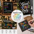 thumbnail image 6 of RAISTYW 24 Colors Wet Erase Markers, Liquid Chalk Markers for Blackboards, 6mm Tip, for Chalkboards Signs, Windows, Blackboard, Glass, 6 of 8