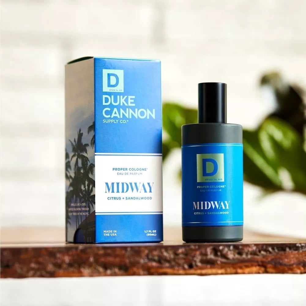 Duke Cannon Men's Midway Proper Cologne - Citrus + Sandalwood Scent - 1.7 fl oz