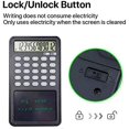 thumbnail image 4 of MGFED Basic Calculator Notepad with LCD Writing Tablet 12 Digit Display Grey, 4 of 7