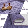 thumbnail image 6 of Junovo Super Soft Fluffy Area Rugs Modern Shag Rug for Bedroom Living Room,Cute Carpets for Kids Nursery Girls Home Dorm,6'x9',Gray Purple, 6 of 8
