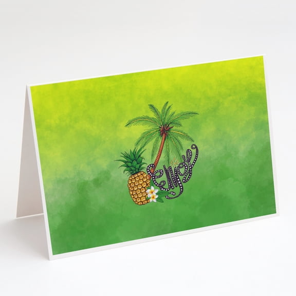 Summer Enjoy Greeting Cards and Envelopes Pack of 8