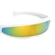 thumbnail image 3 of Gafas de Sol Divertidas Macarena Monoblock Marco Blanco Amarillo, 3 of 6