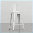 thumbnail image 6 of Counter Height Stools, Industrial Contemporary Metal Distressed Off-White Set of 2 | Kitchen, Bar, High Top | Metal | Off-White, 6 of 10