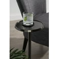 thumbnail image 4 of Kate and Laurel Sanzo Table d'Appoint Moderne à Piédestal, 9 x 9 x 23, Étain, Table d'Extrémité Décorative avec Plateau Martelé, 4 of 5