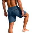 thumbnail image 4 of Yievot Athletic Shorts for Men Drawstring Elastic Waist Gym Sport Running Shorts with Zipper Pockets, 4 of 9