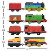 Thomas & Friends Thomas, Percy, James & Rebecca Motorized Toy Train Play Vehicle Pack, 4 Engines