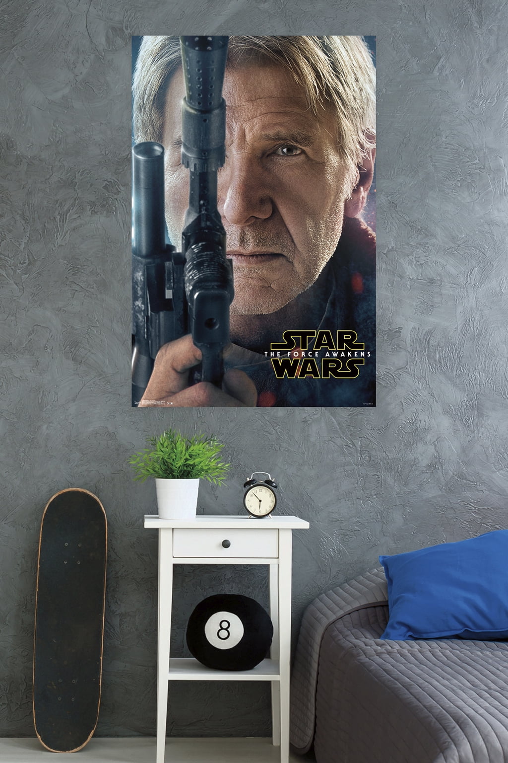 Star Wars: The Force Awakens - Han Portrait Wall Poster, 22.375" x 34"