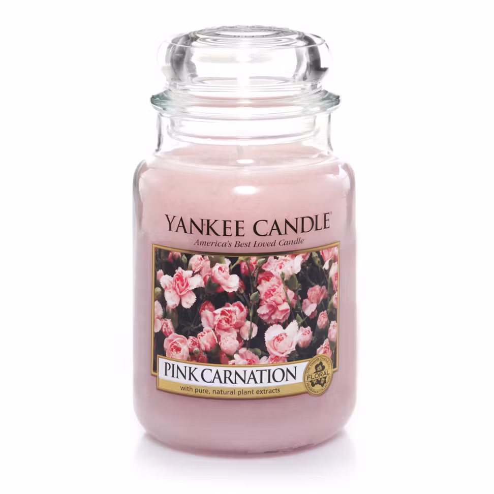 thumbnail image 2 of Yankee Candle Pink Carnation Large Original Jar Candle, 2 of 3