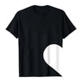 thumbnail image 4 of Arlun Valentine's Day Matching Couple T-Shirts Half a Heart Graphic Crewneck Short Sleeve Tees for Men Women Husband Wife Soft Comfortable Funny Printed Casual Tops 2-Black M, 4 of 4