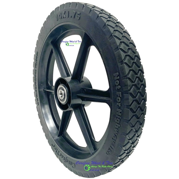 Carefree 14x1.75 HD Wheel Assembly With Bore Options of 1/2", 5/8", 3/4" and 1" Bore (3/4" Bearings)