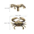 thumbnail image 2 of WHAMVOX Unique Brass Crab Door Handle Nautical Drawer Handles Coastal Beach Theme Decor Ocean-Inspired Furniture Hardware Bedroom Living Room, 2 of 7