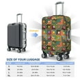 thumbnail image 4 of Balery Luggage Cover different patchwork Print Suitcase Covers for Luggage Elastic Washable Suitcase Protector Fits 18-32 Inch Luggage-Medium, 4 of 7