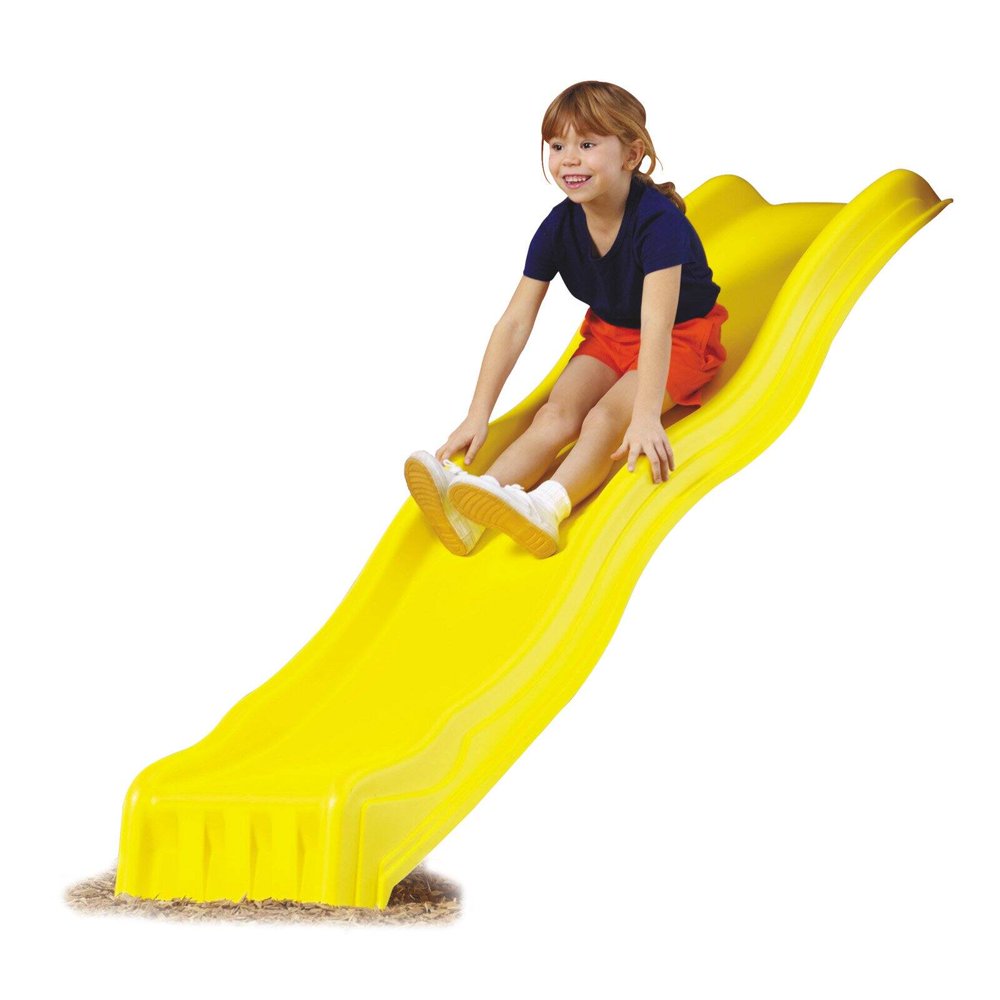 SwingNSlide 4 foot Cool Wave Slide with Lifetime Warranty, Yellow