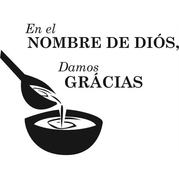 Do It Yourself Wall Decal Sticker En El Nombre De Dios Religious Size: 12x18"
