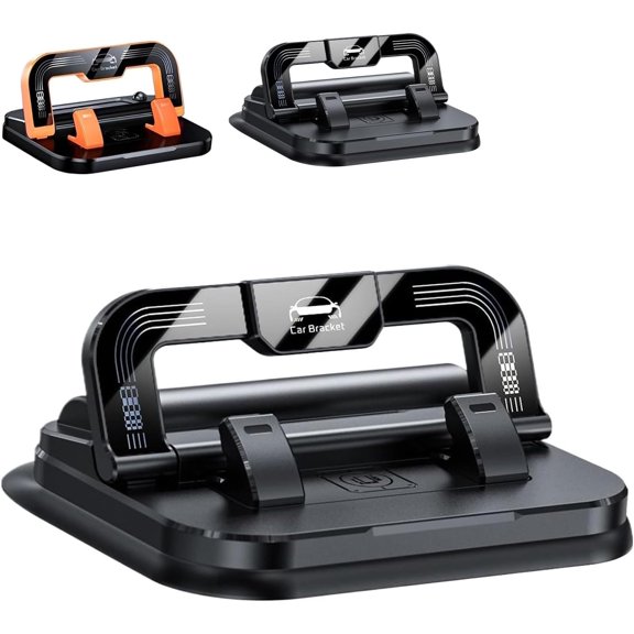 Car Phone Holder with 360 Degree Rotation | Dashboard Mount with Adjustable Angle & Suction Cup for Secure Non-Slip Navigation