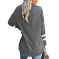 thumbnail image 5 of Long Sleeve Women's Oversized T Shirts Loose Casual Crewneck Tunic Tops Soft Blouse, 5 of 6