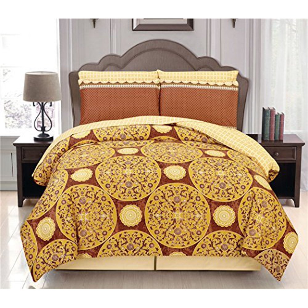 Flamming Star King Size Vibrant Luxurious Fine Printed Reversible