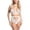 White, variant on Women Choker Strap Bra and Panty Set with Garter Belt Lace Detailing Lingerie for Date Night White XXL