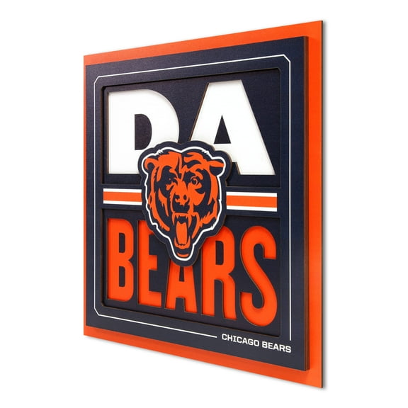 YouTheFan NFL Chicago Bears Slogan Series 3D Wall Art