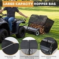thumbnail image 5 of JFHID 42-Inch Tow-Behind Lawn Sweeper with14 Cu.Ft Large Hopper Pull Behind Grass & Leaf Collector for Yard, 5 of 8