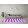 thumbnail image 3 of Ahgly Company Machine Washable Indoor Square Abstract Pink Contemporary Area Rugs, 6' Square, 3 of 4