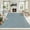 Blue, variant on GlowSol Yellow Brown Runner Rug 2x6, Washable Indoor Carpet, Non-Slip Faux Wool Hallway Runner, Modern Entryway Rug for Bedroom Living Room